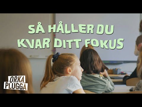 Video: Hur man håller fokus (med bilder)