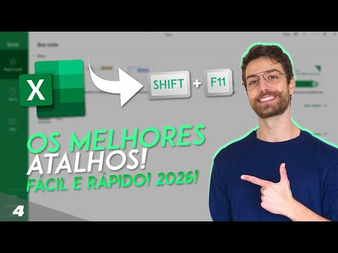 COMO USAR OS PRINCIPAIS ATALHOS DO EXCEL! FÁCIL E RÁPIDO! 2026! | Aula 4