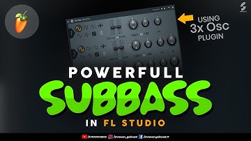 How to make Powerful Sub bass in FL Studio using stock plugin 3xOsc | Synth Studio