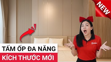 HOT! Tấm ốp đa năng thế hệ MỚI | Tấm ốp tường bản nhỏ cao cấp & nẹp nhôm đồng màu than tre