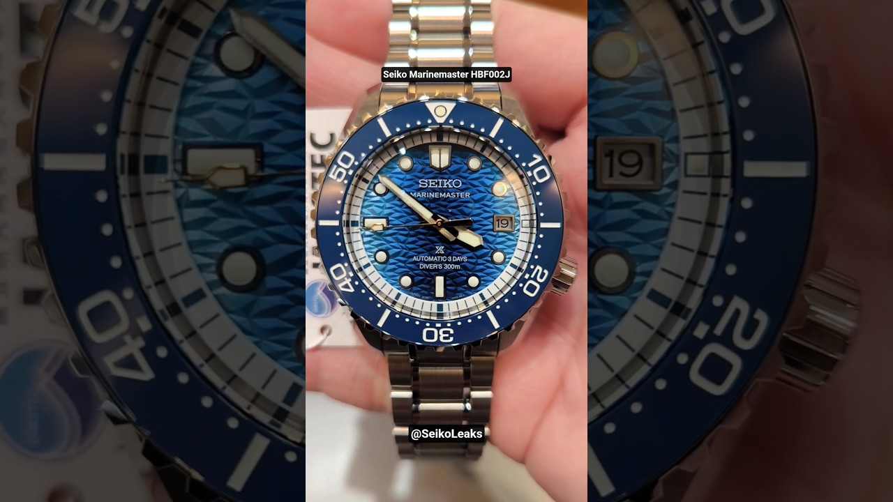 Seiko Prospex Marinemaster HBF002J - YouTube