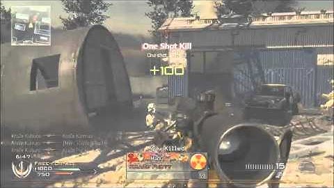 MW2 6 Man Kill Feed w/Barrett 50 .cal