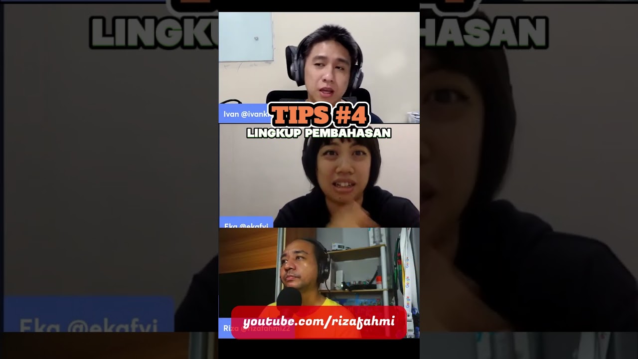 Cuplikan video: Public Speaking Tips ke-4: Lingkup Pembahasan