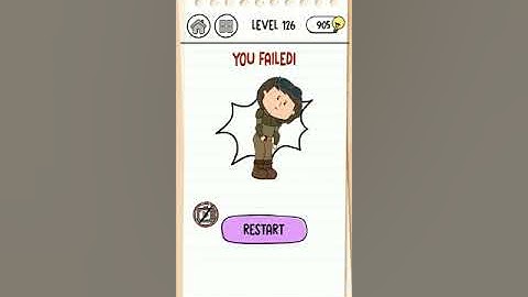 Brain test 3 level #126 walkthrough solution