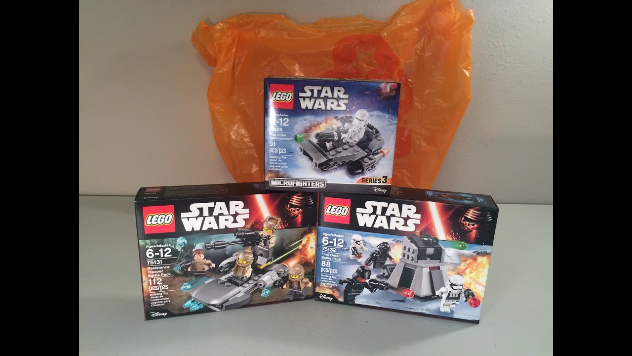 LEGO Star Wars 2016 Sets Haul From Toys R' Us! (LEGO 75126, 75131, 75132) - YouTube