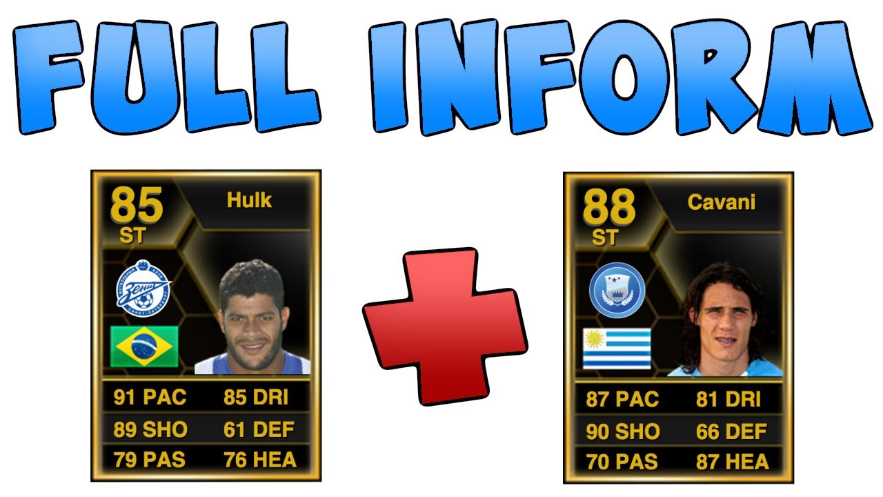IF Cavani + IF Hulk!! Amazing Full INFORM Hybrid -  Fifa 13 Ultimate Team