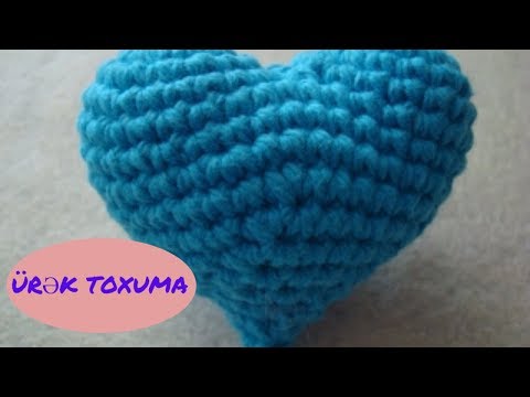 ❤Ürək toxuma.Kalp yapımı.Amigurumi Heart Crochet.amigurumi crochet