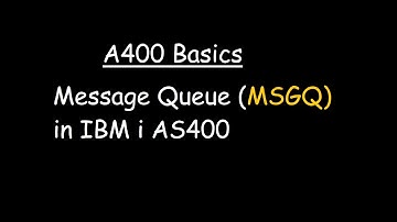 Message Queue (MSGQ) in IBM i AS400