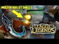 Casting Brass LEAGUE OF LEGENDS DAGGER from BULLET SHELLS and Mirror Polish It !