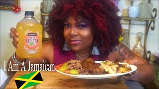 Oxtail Dinner~MUKBANG Jamaican Oxtail with Rice and peas Steam Cabbage Recipe