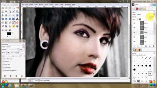 How to: dramatic makeup using Gimp