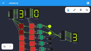Smart logic simulator: Calculator with adder circuit