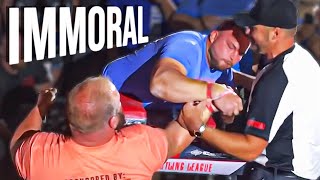 The Craziest and Most Immoral Moves in Arm Wrestling