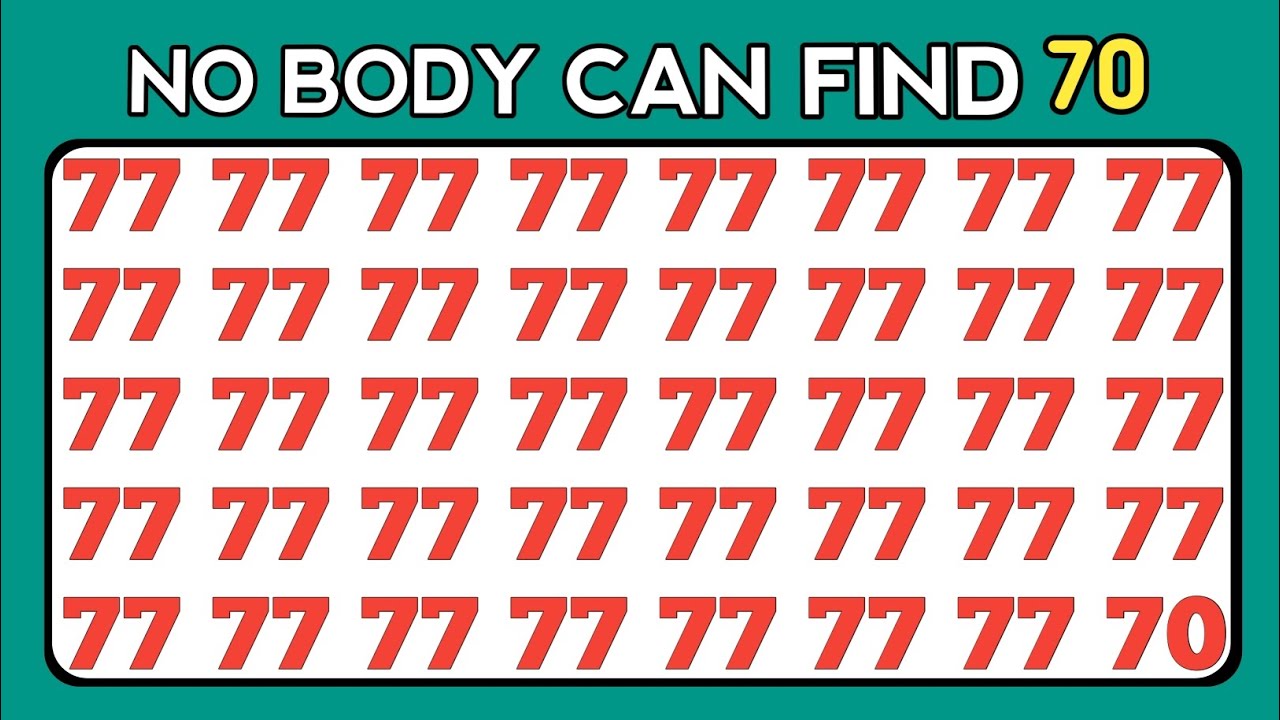 FIND THE ODD ONE OUT | Number AND LETTER EDITION | ODDITY SPOTTING ...