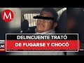 Detienen a delincuente por robo de vehículos con violencia en el Estado de México