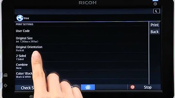 Ricoh Smart Operation Panel printing web page (short version)