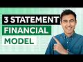 Build a 3 statement financial model full tutorial  free template