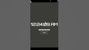 Create Alarm Clock Using HTML | CSS | JS