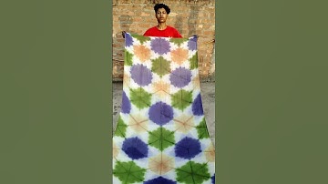 home made Hexagon print 1$ #hexagon #saree #trending