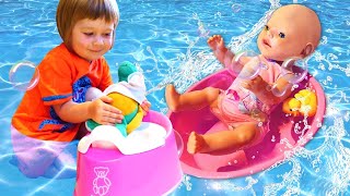 🏊‍♀️🧸 Día de Piscina con Bianca y Sus Juguetes Bebés. Diversión Acuática para Niñas Pequeñas 🍉 by ¡Hola, Bianca! Juegos para niños 41,428 views 1 month ago 8 minutes, 24 seconds