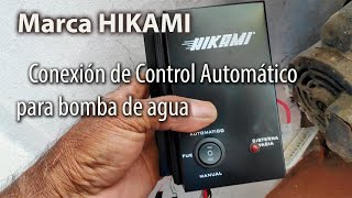 CONTROL ELÉCTRONICO AUTOMATICO PARA BOMBA DE AGUA