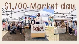 80 items, $1,700 in one day at the Wilmington bookfair / vendor market vlog, pop-up