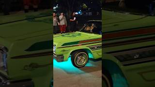 LOWRIDER CRUISE NIGHT#carmeet #automobile #cruisenight #impalalowrider #classic #lowridershow