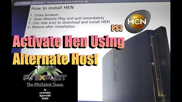 How to Activate PS3 Hen Using the Alternate Host | Ps3xploit Down