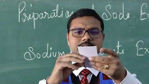 PREPARATION OF SODA EXTRACT (SODIUM CARBONATE EXTRACT).