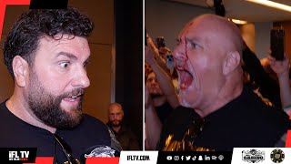SHANE FURY RUSHES FROM INTERVIEW AS DAD JOHN FURY CLASHES WITH TEAM USYK, SPARKS BLOODY BRAWL
