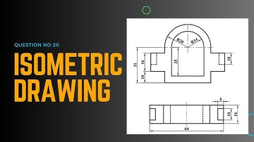 Isometric Drawing | Tutorial  | Question no 20 | #ioe  #PU #kU #drawingtutorial