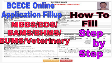 How To Fill BCECE( Bihar) Councelling Application Form 2019|| How To Fill BCECE MBBS/BDS/BAMS form