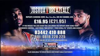 JOSHUA \ V / BREAZEALE | SKY SPORTS BOX OFFICE | 2016