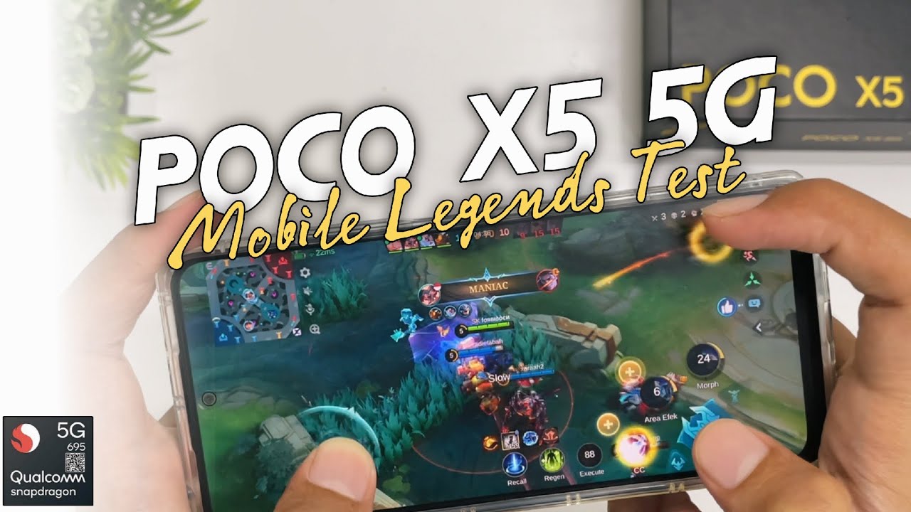 Poco X5 5G Snapdragon 695 Mobile Legends Gaming Test In 2025