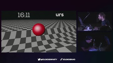 Solskogen 2016: Live shader coding compo, semifinal 1 (Ferris–Urs)