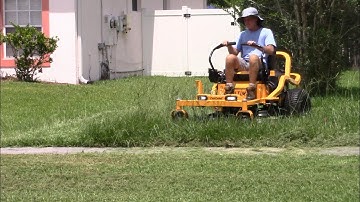 Mowing Tall Thick Grass with a Brand New Cub Cadet Zero Turn!