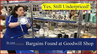 Yes, Underpriced! Blue White, Homer Laughlin, Limoges, Bassett Furniture - Thrift with Me Dr. Lori