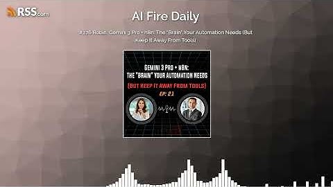 #276 Robin: Gemini 3 Pro + n8n: The "Brain" Your Automation Needs (But Keep It Away From Tools)