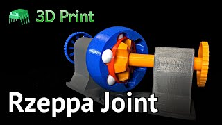 3D Print Rzeppa Joint (Constant Velocity) Mechanism