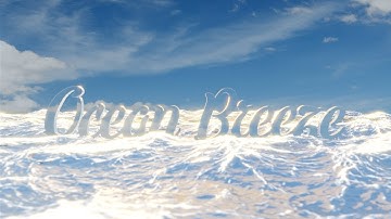 Blender 2.8 Eevee - Ocean & 3D Text - [ Demo ]