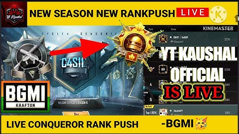 🔴 BGMI RANK PUSH😍 | CONQUEROR RANK PUSH | #1Journey Begins #bgmi #bgmilive