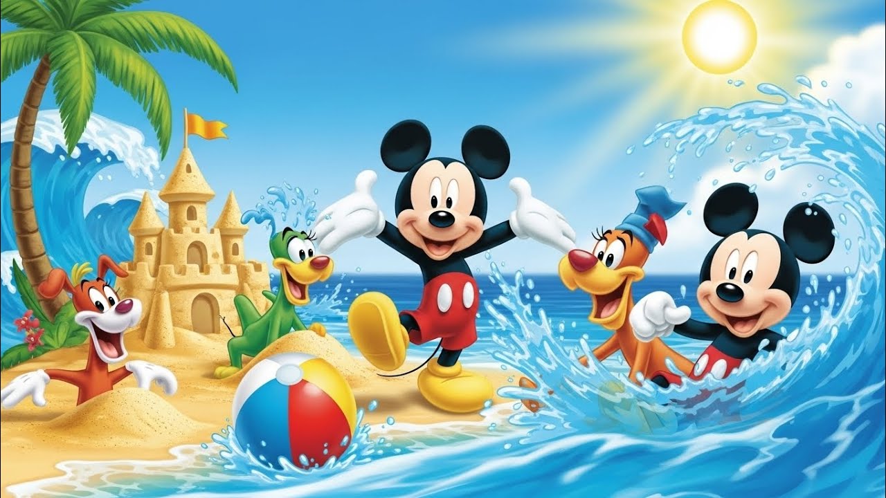 🎢💦 Mickey & Friends Splashy Water Park Adventure 🌊🐭