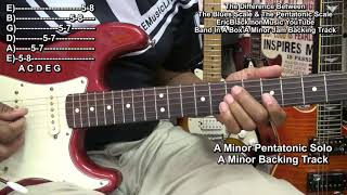 Chords for The Difference Between The Blues Scale And Minor Pentatonic Scale Guitar Lesson @EricBlackmonGuitar