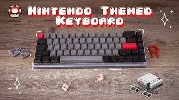 building my first custom mechanical keyboard | 65% NINTENDO themed 🍄 (no soldering or preassembly)
