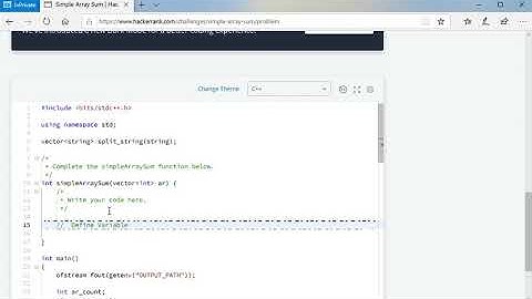 HackerRank - Simple Array Sum