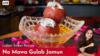 No Mawa Gulab Jamun Recipe | गुलाब जामुन रेसिपी | How To Make Soft and Perfect Gulab Jamun At Home screenshot 1