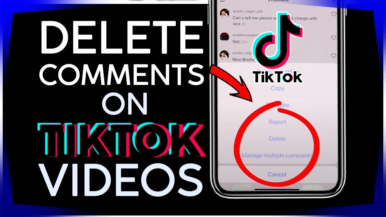 How to Delete a Comment on a Tiktok Video #deletecomments