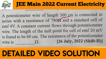 A potentiometer wire of length 300 cm is connected in series with a resistance of 780 ohm and a stan