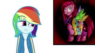 Rainbows Reaction To Fanart