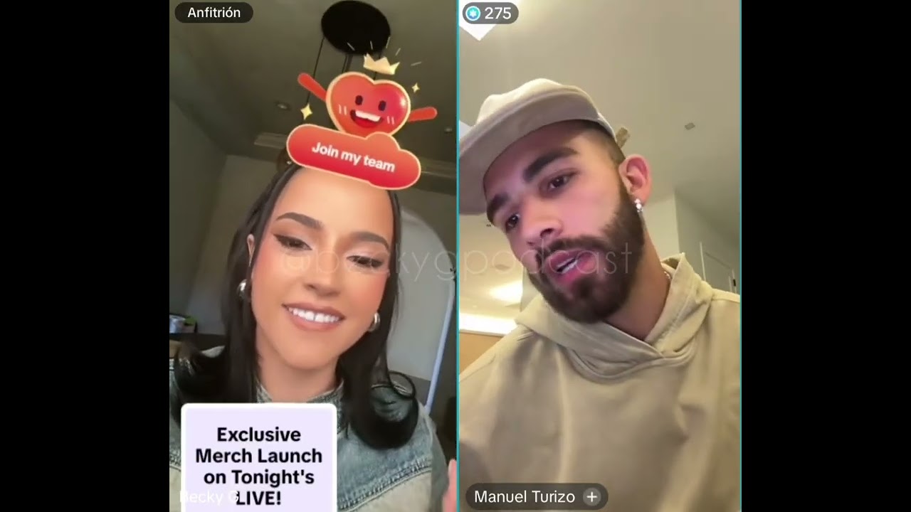 Becky G, Manual Turizo - Tiktok Live (Que Haces Release)